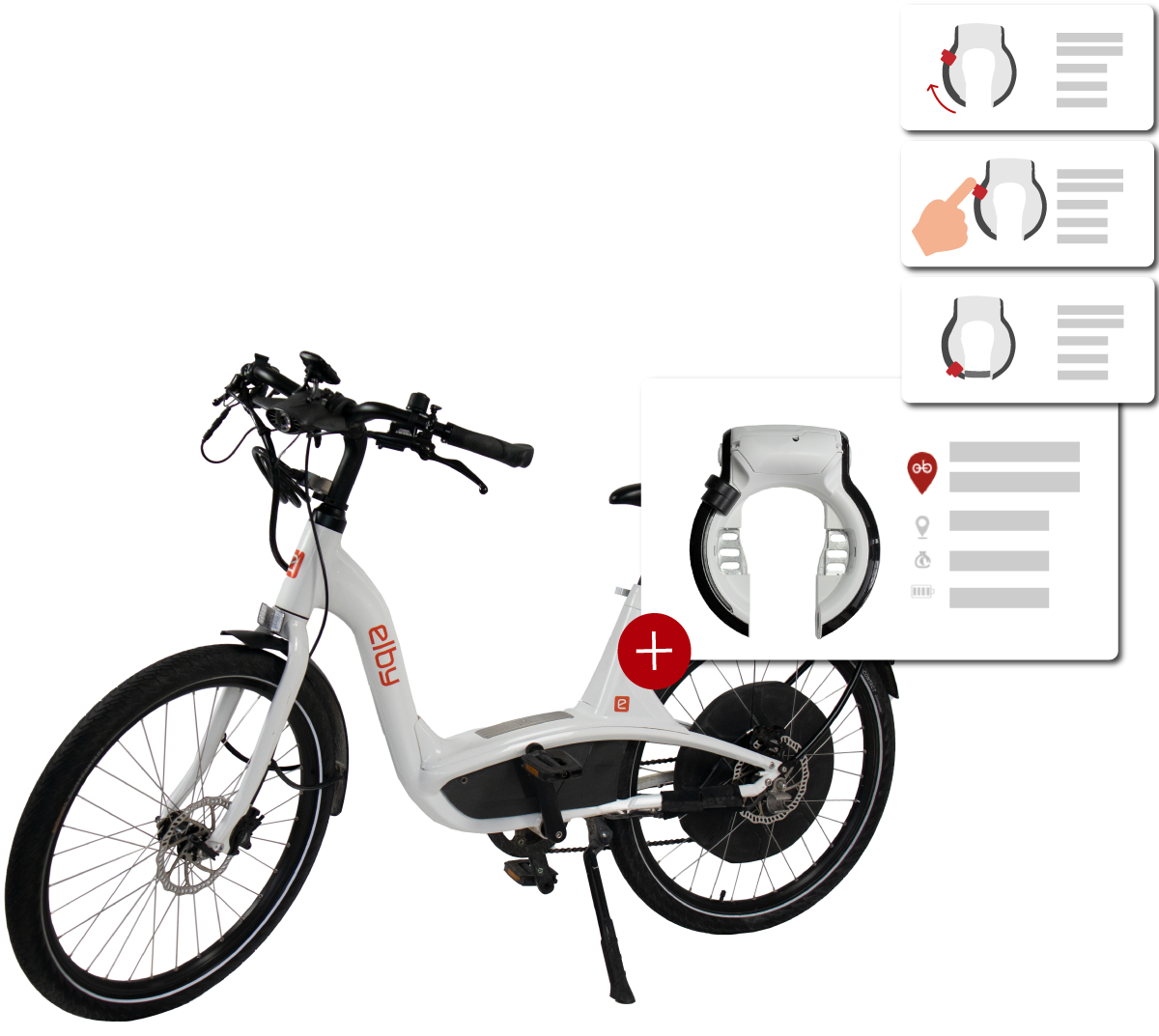 Smart Lock Schloss mit Bluetooth und App für Bike Sharing by obALu Smart Lock Schloss mit Bluetooth und App für Bike Sharing by obALu